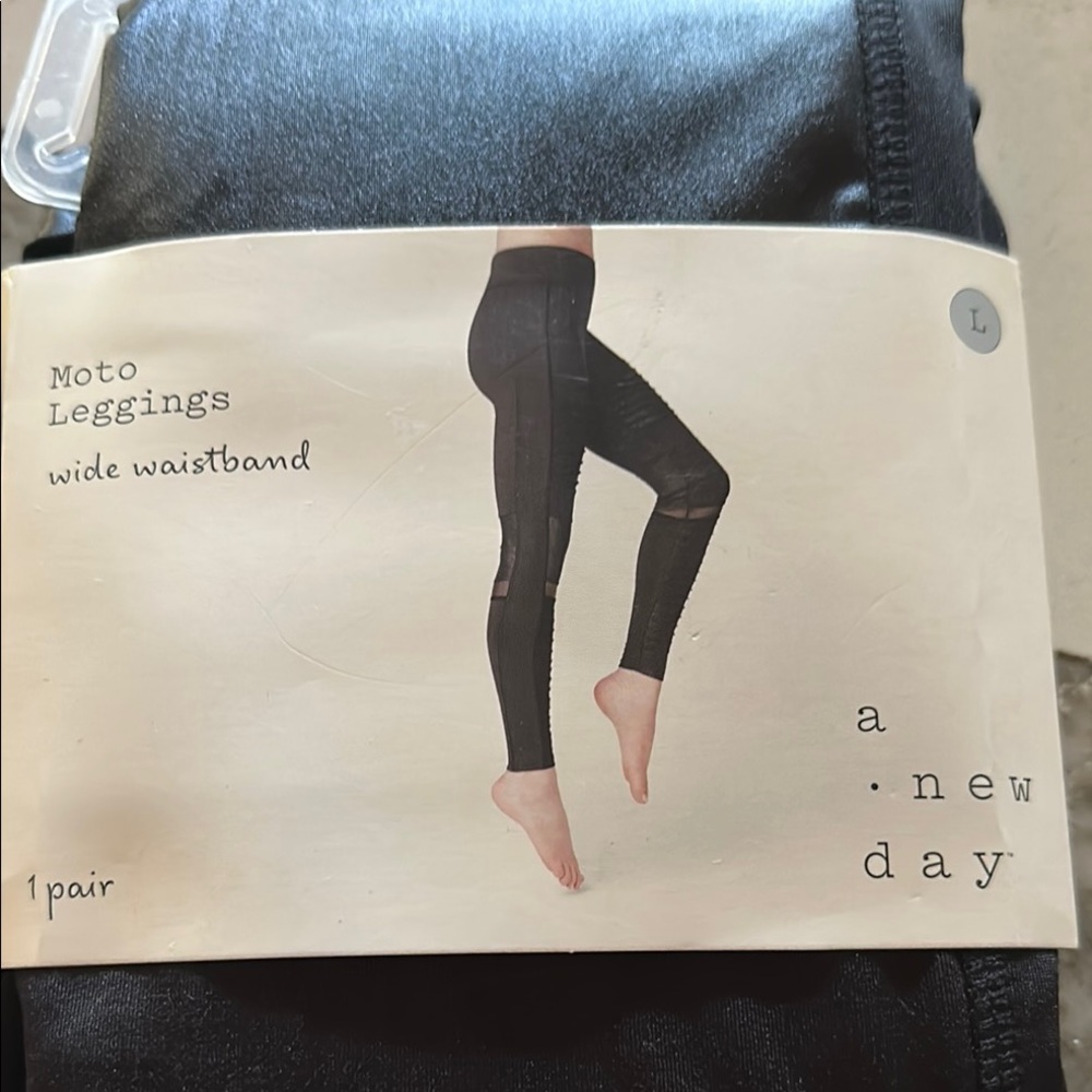 A New Day Black Moto Leggings